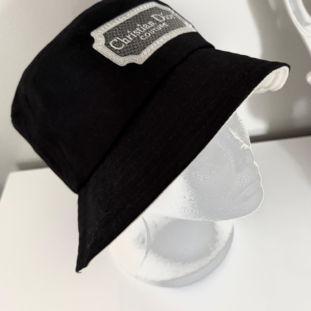 Dior Black Bucket Hat Unisex - Picture 3 of 5